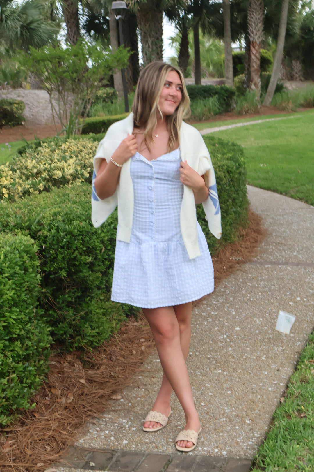 The Blue Charleston Mini Dress
