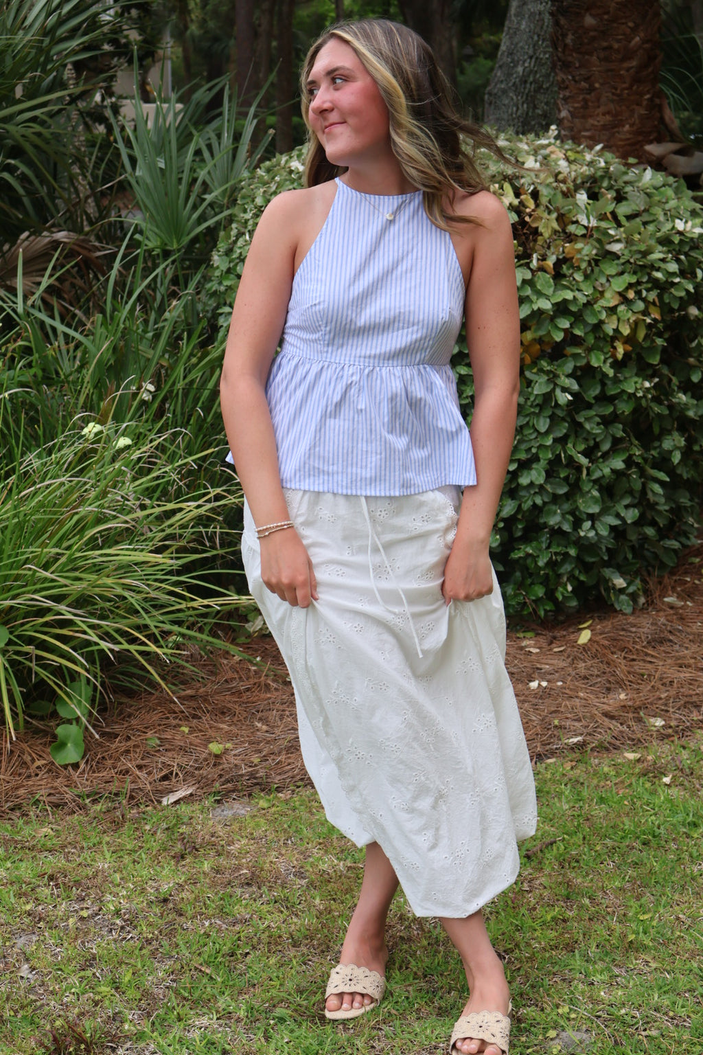 Salt Air Eyelet Skirt