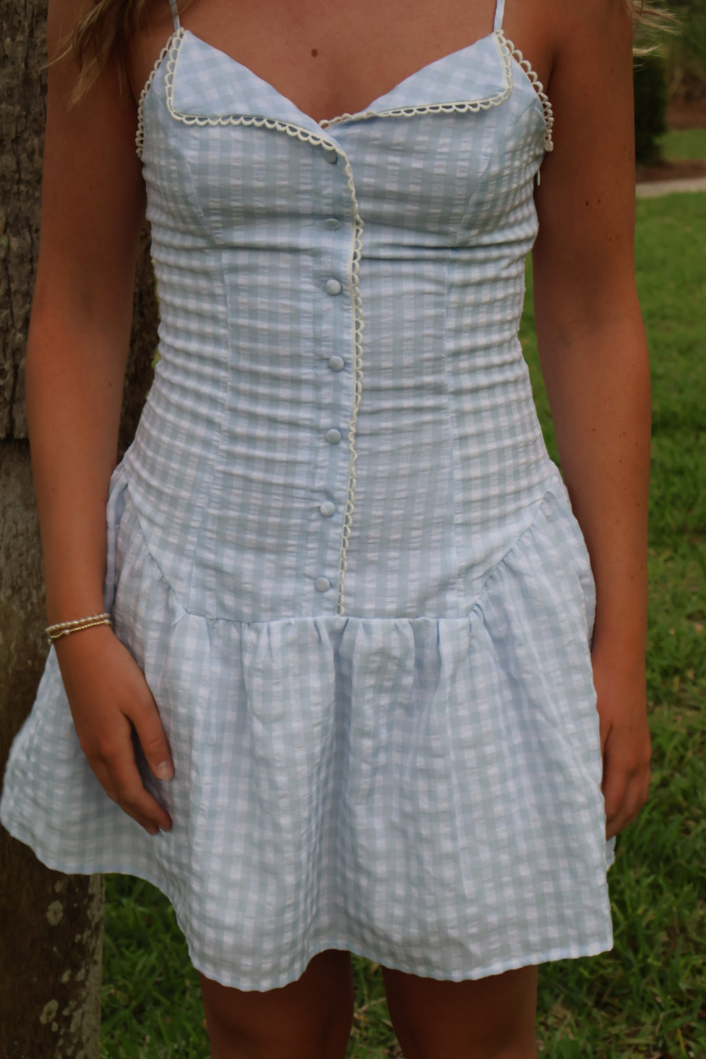 The Blue Charleston Mini Dress