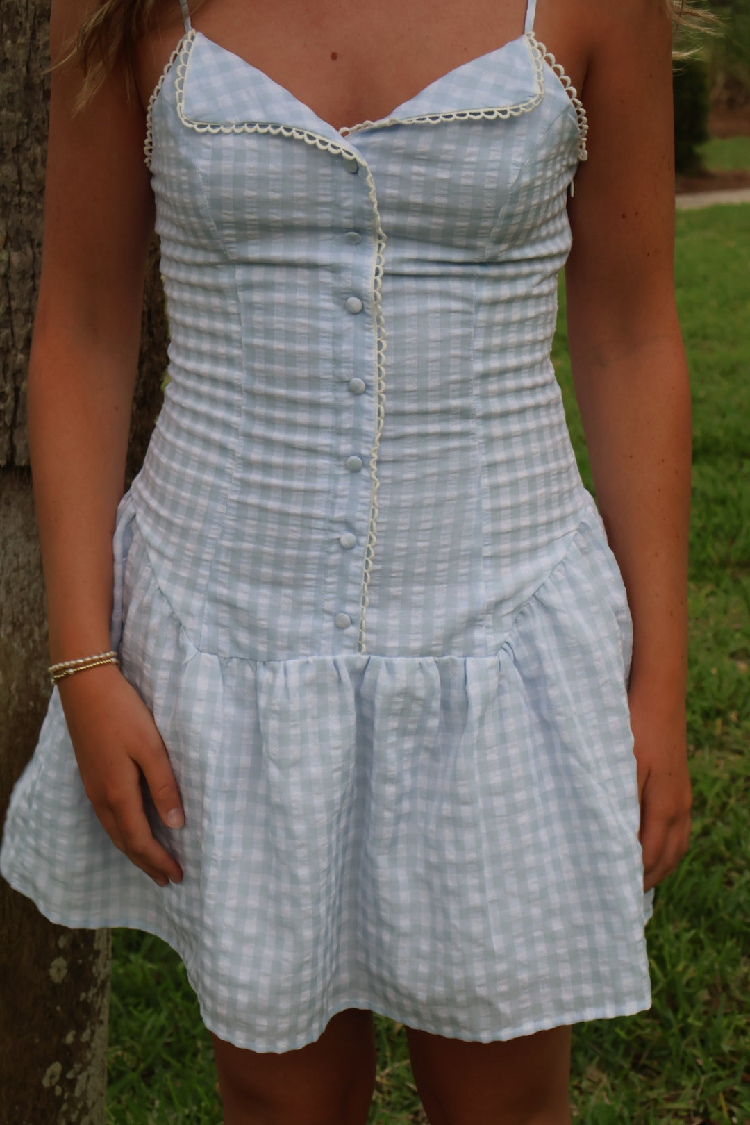 The Blue Charleston Mini Dress