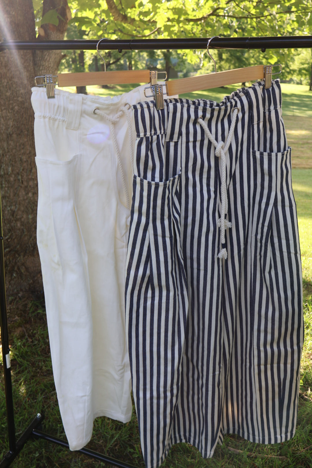 Navy Sailor Barrel Jeans