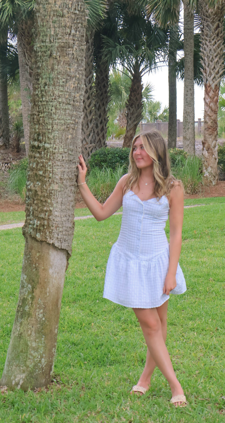 The Blue Charleston Mini Dress