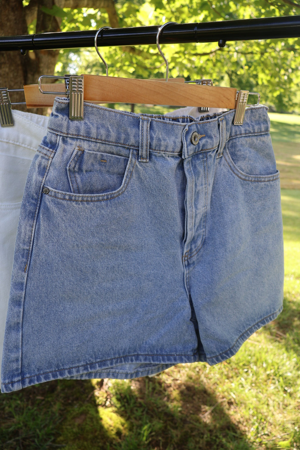 Light-Wash Denim Harbor Shorts