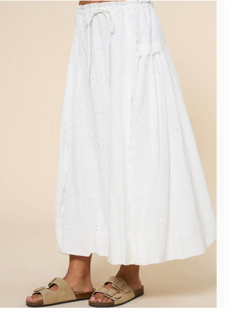 Salt Air Eyelet Skirt
